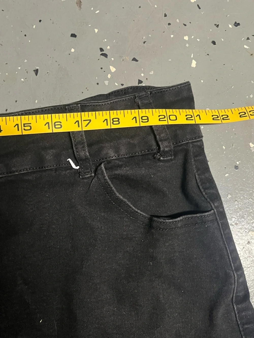 Women black jeans plus skirt size 5XL knee length - Picture 5 of 5